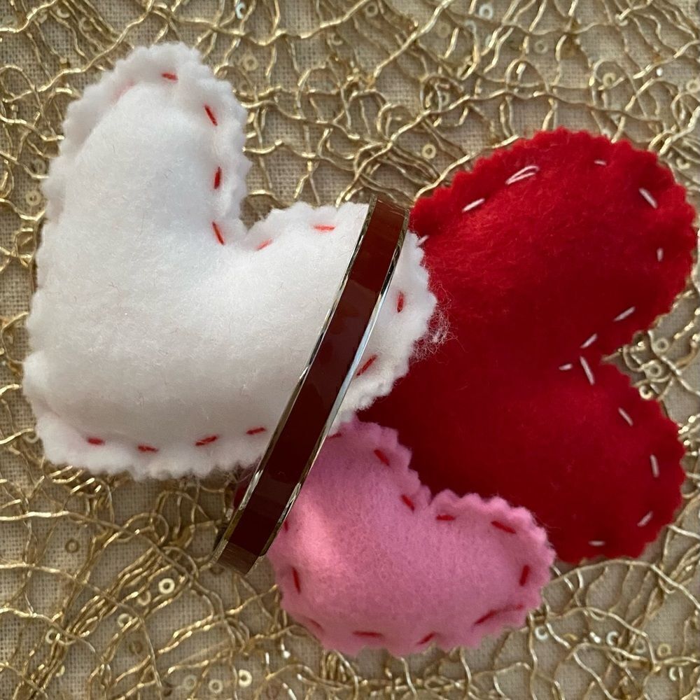 💍Rustic Cuff Bracelet-Adjustable red with silver band. Inscribed w/“love”❤️
